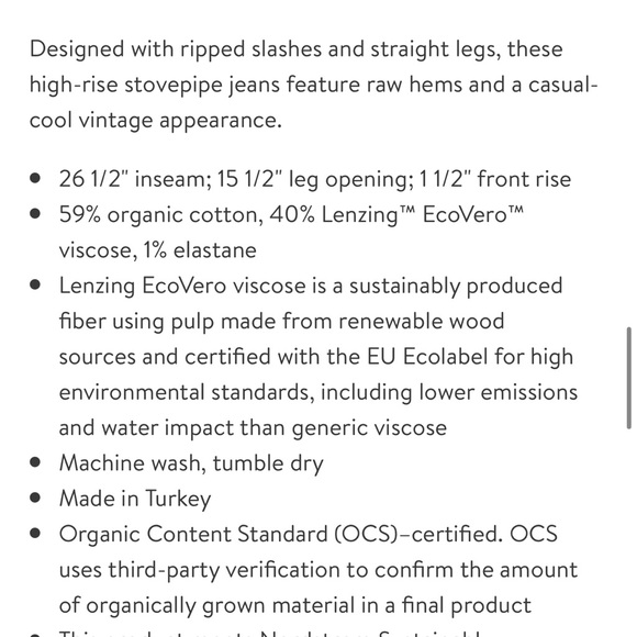 CITIZENS OF HUMANITY Daphne Ripped High Waist Raw Hem Crop Stovepipe Jeans - Picture 14 of 14